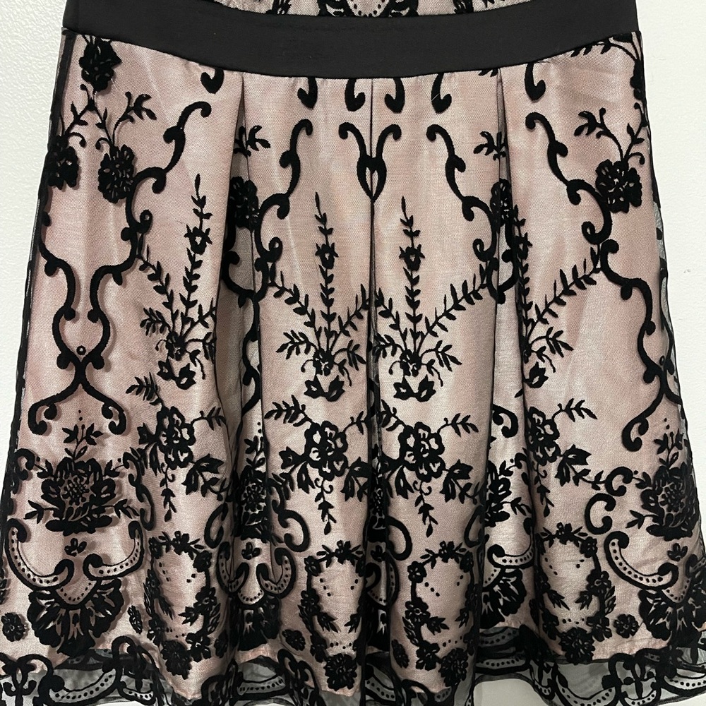 DRESSBARN ROZ & ALI Black & Blush Lace Dress - Picture 3 of 12
